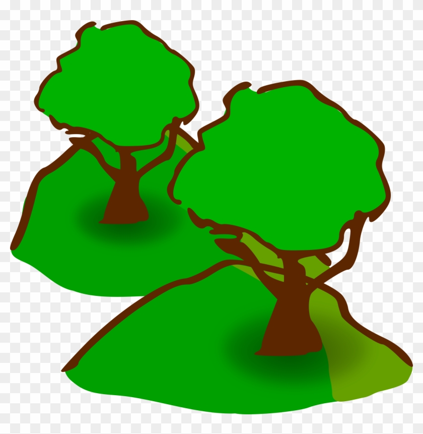 Forested Hills Clipart - Tree Clip Art #478490