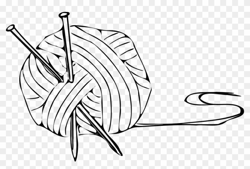 Knitting Needle Crochet Clip Art - Knitting Needle Crochet Clip Art #478524