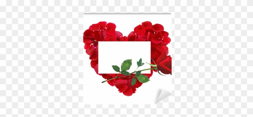 Beautiful Heart Of Red Rose Petals, Red Rose Flower - Rose #478620