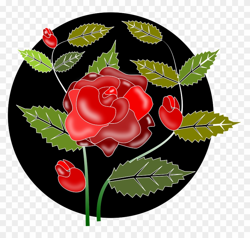 Rose Flower Borders 17, Buy Clip Art - Rose Flowers #478695
