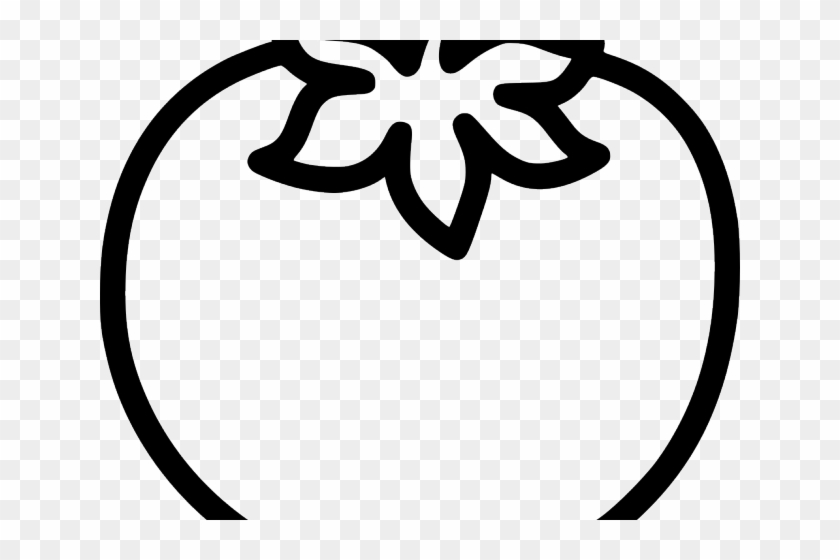 Drawn Tomato Svg - Tomato Black And White #478775