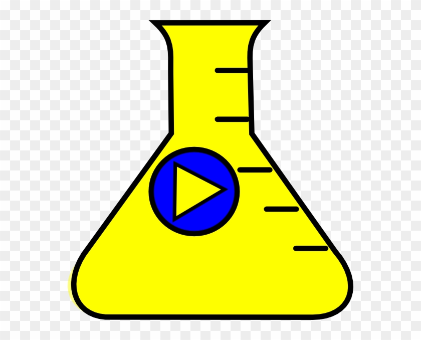 Flask Erlenmeyer Start Yellow Clip Art At Clker - Erlenmeyer Flask #478808