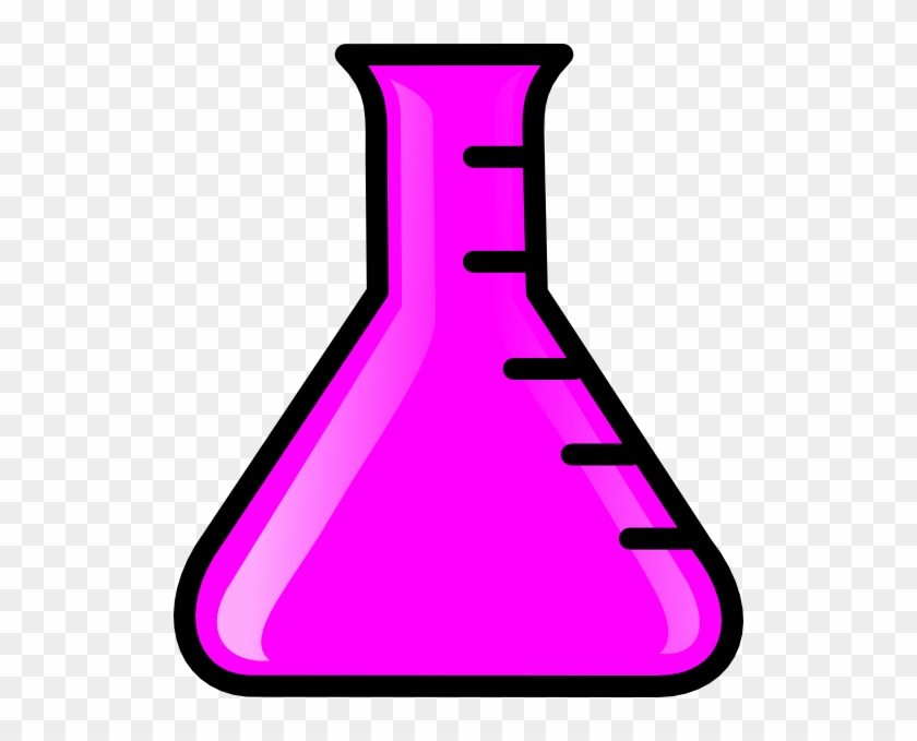 Pink Flask Clip Art - Science Glass Bottle #478825