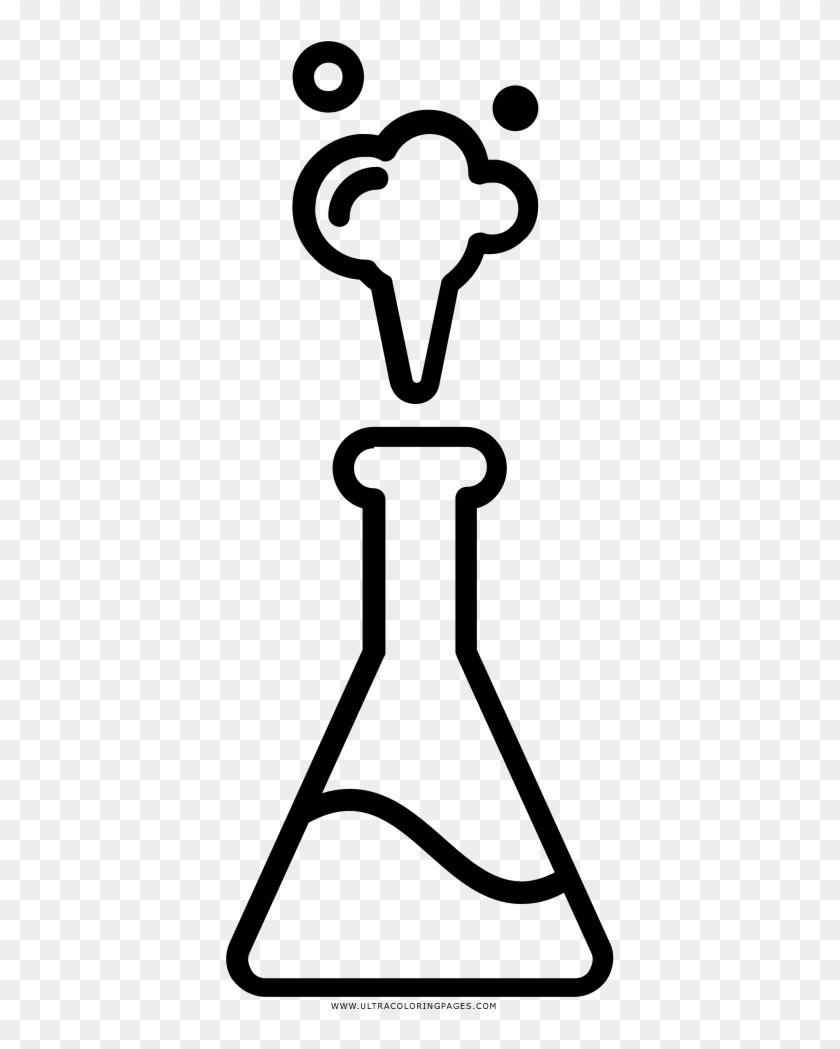 Erlenmeyer Flask Coloring Page - Tubo De Ensayo Erlenmeyer #478840