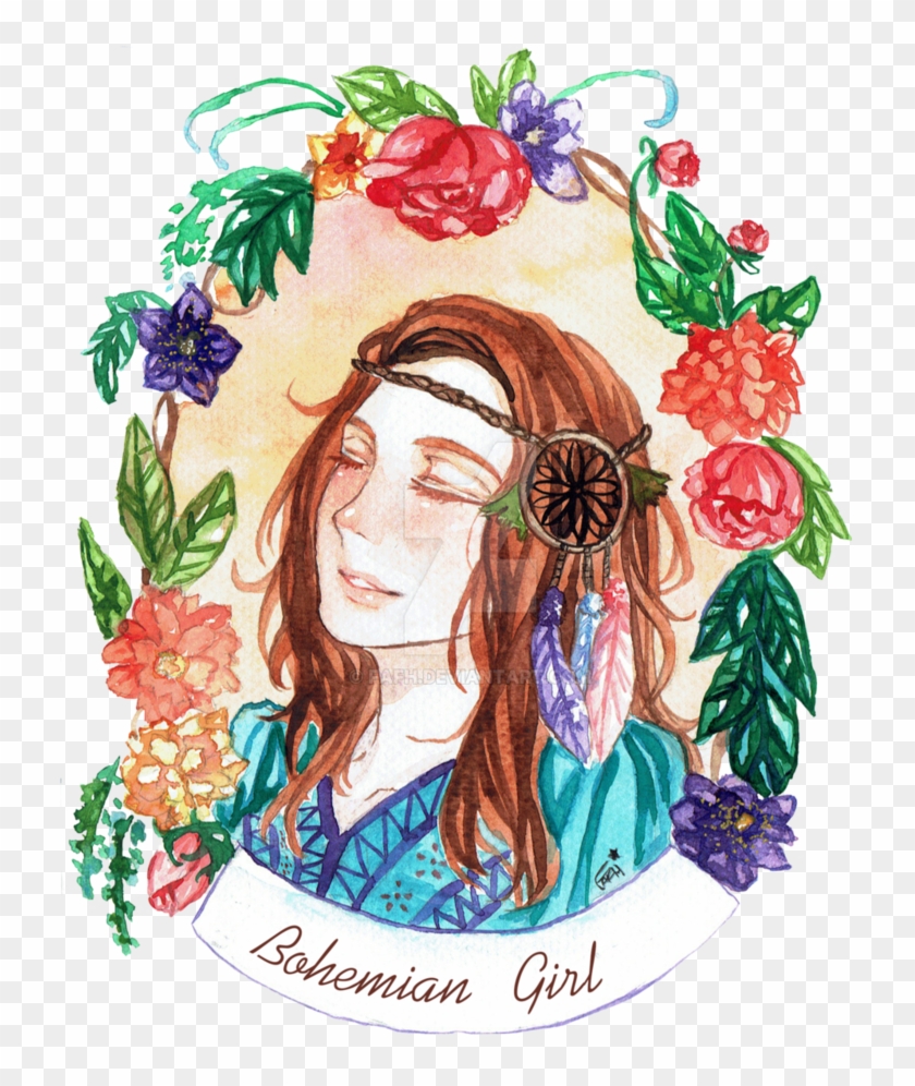 Bohemian Girl By Fafh - Illustration #478927