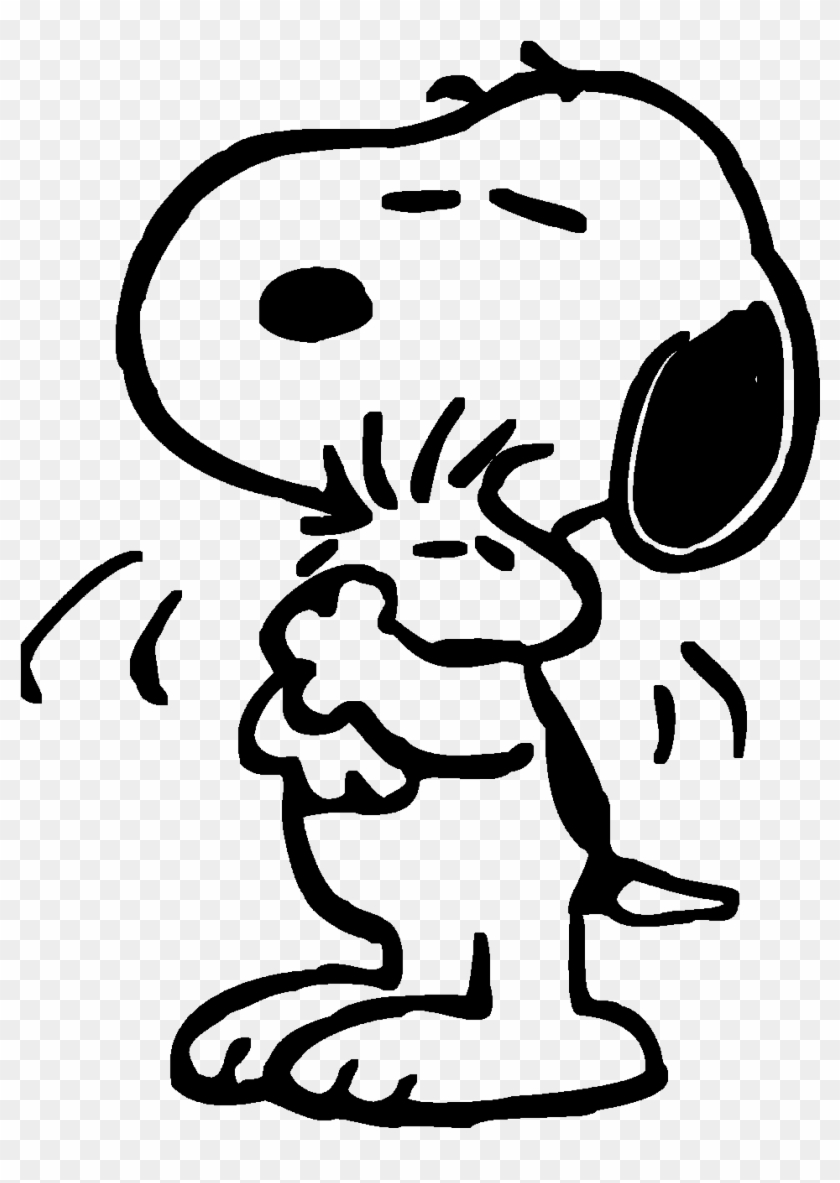 Snoopy Hugs Woodstock By Bradsnoopy97 - Snoopy Coloring Page Woodstock #478991