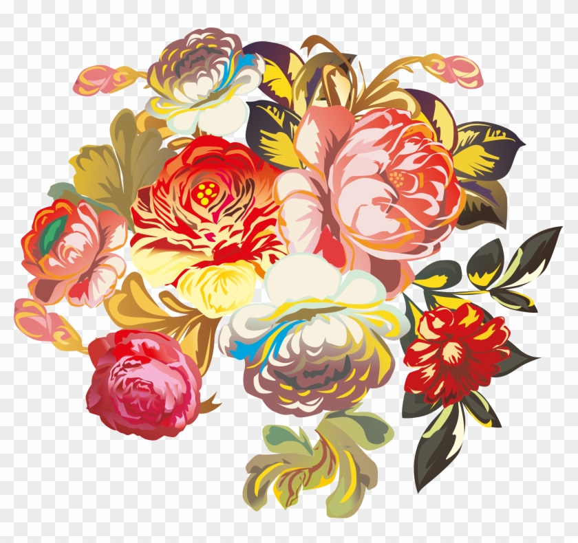 Flower Bouquet Floral Design Clip Art - Flower Bouquet Floral Design Clip Art #479575