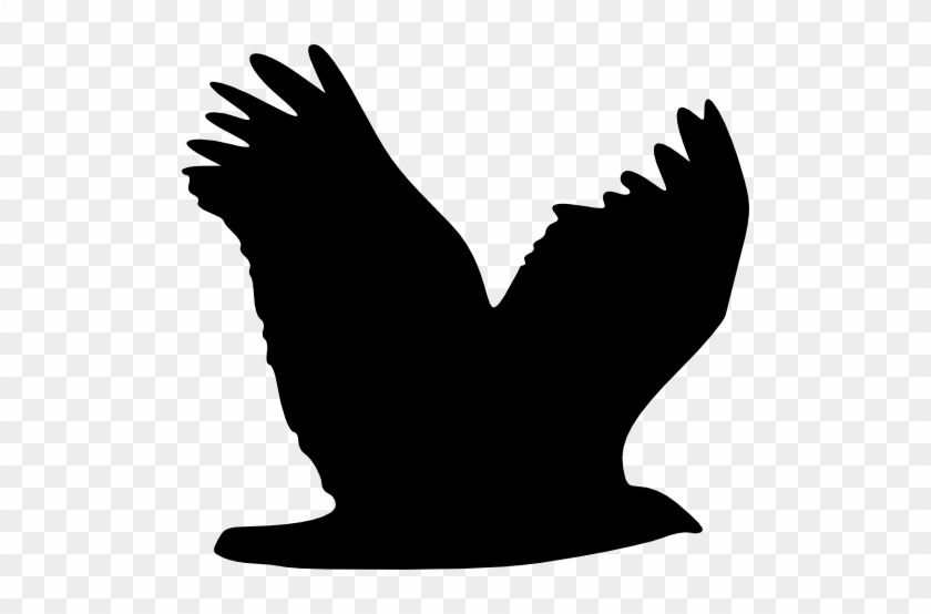 Eagle Silhouette 1 Clipart - Clip On Eagle Wing #479062