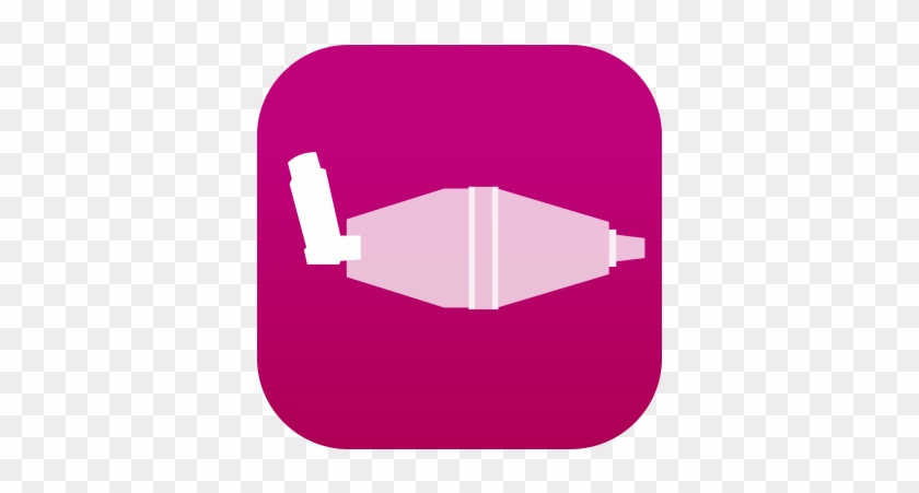 Using Asthma Inhalers - Spacer Asthma Icon #479098