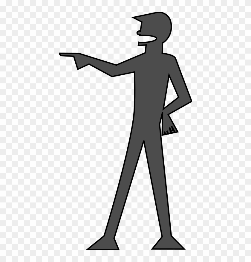 Get Notified Of Exclusive Freebies - Draw A Person Pointing #479105