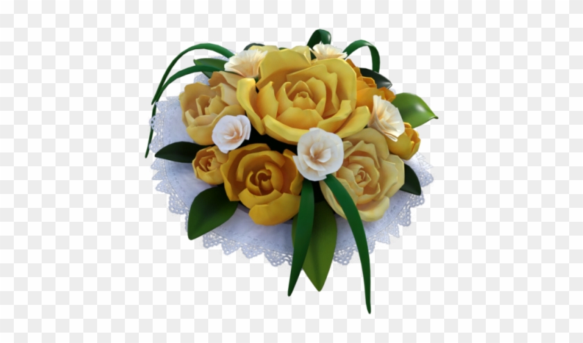 Wedding Yellow Rose Bouquet, Flower, Wedding, Rose - Portable Network Graphics #479133