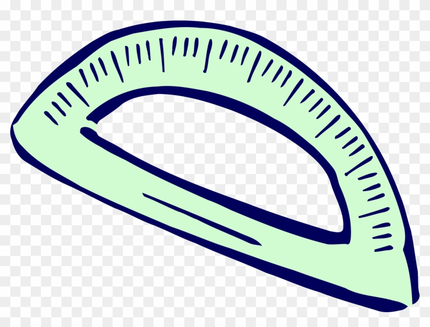 Roughly Drawn Protractor - Protractor Clipart Png #479315