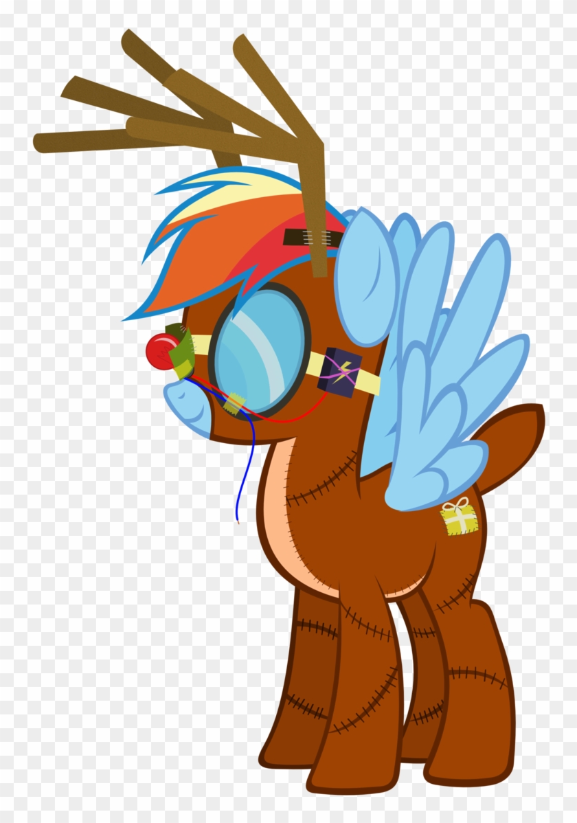 Reindeer Clipart Dash - Rainbow Dash Reindeer #479511