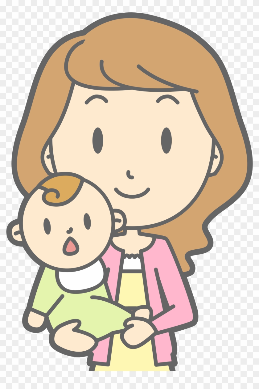 Mum With Infant - Mummy And Baby Clipart #479524