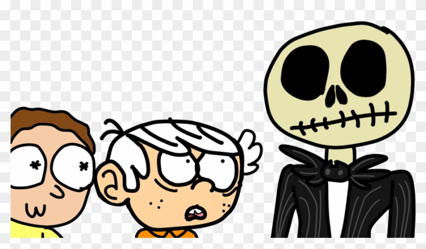 Lincoln And Morty Meet Jack Skellington By Fnafdude183 - Lincoln And Morty Meet Jack Skellington By Fnafdude183 #479537