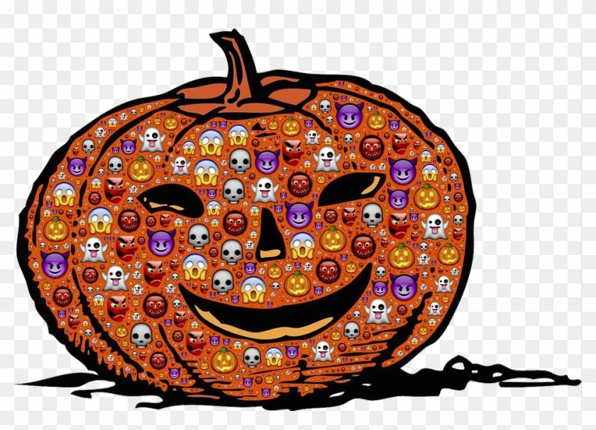 Image Result For Jack O Lantern Emoji - Flag Skull Public Domain Vectors #479567