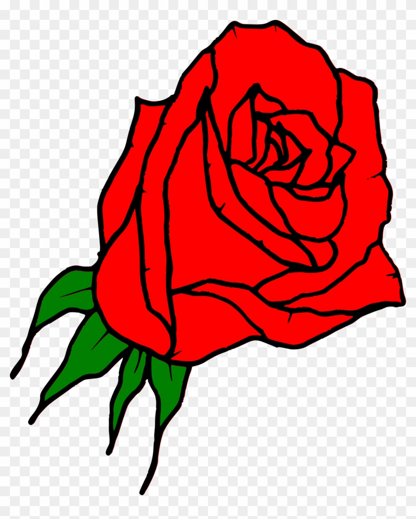 Rose Drawing Flower Clip Art - Rose Drawing Flower Clip Art #479717