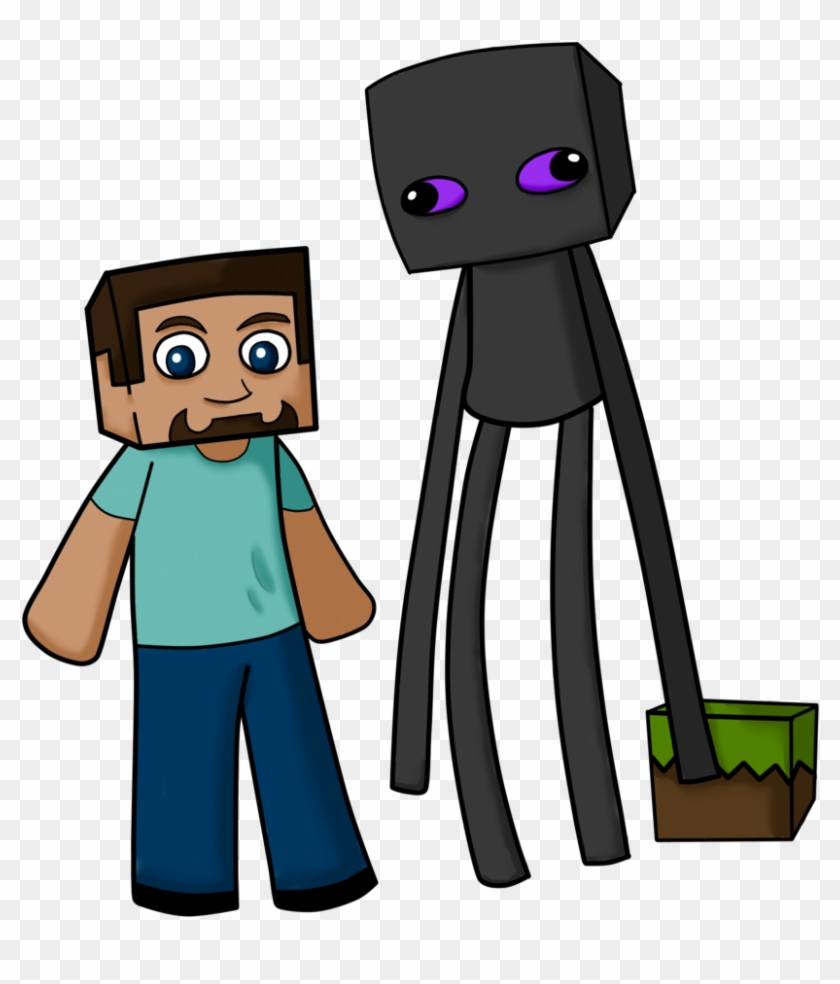 Minecraft Clipart Minecraft Enderman - Minecraft Steve Clipart Png #479692