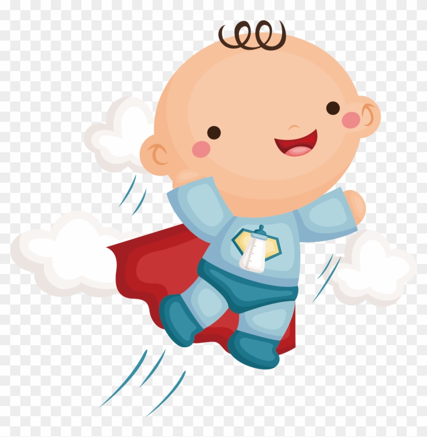 Infant Superhero Cartoon Child - Infant Superhero Cartoon Child #479778