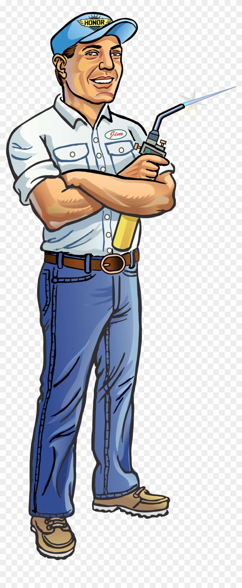 Honor Heating Air Plumbing - Cartoon #479817