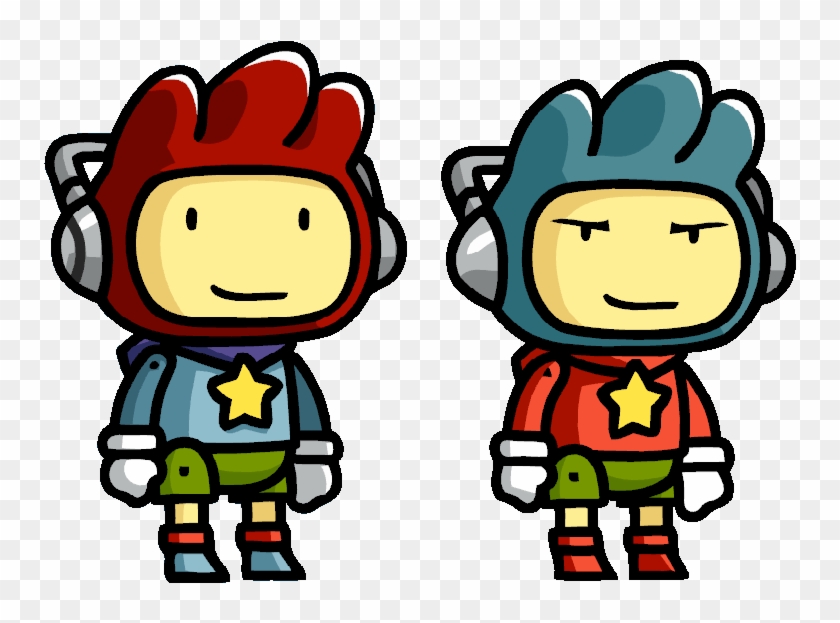 Maxwell And Clone - Scribblenauts Maxwell - Free Transparent PNG Clipart Im...