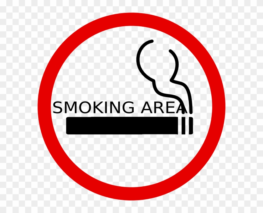 Smoking Clip Art At Clker Com Vector Clip Art Online - Smoking Sign #480063