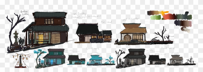 Ruindtownwip1 - Japanese Town Buildings #480157