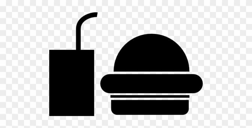 Burger And Coke Icons - Icono De Comida Chatarra #480252