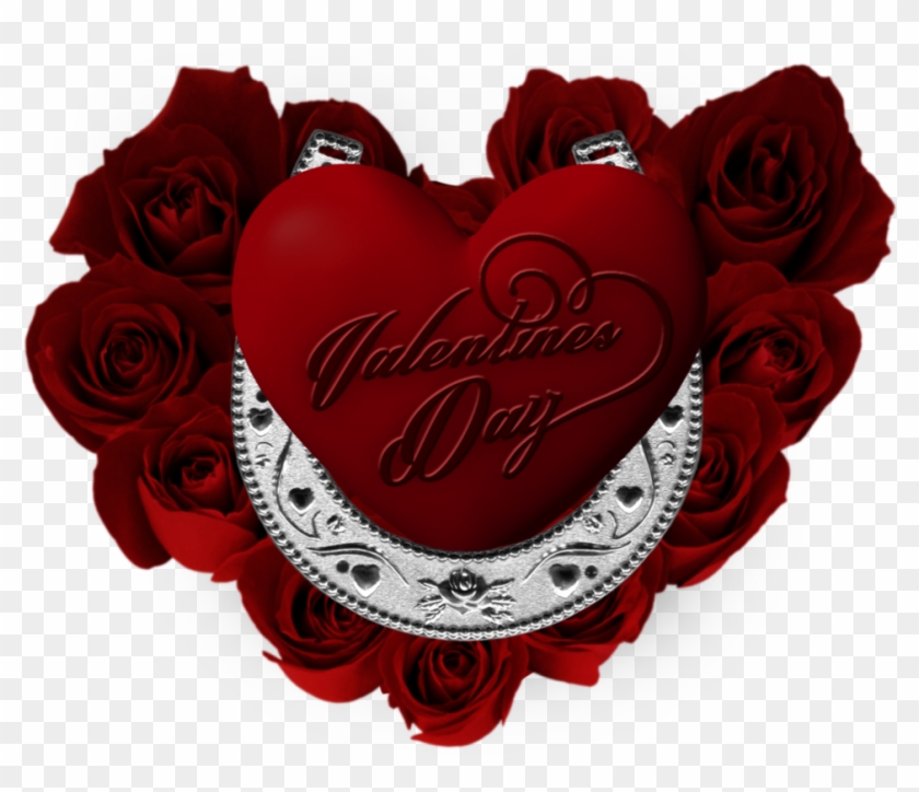 Happy Valentines Day By Vacaliga - Heart Shape Flower Love #480327