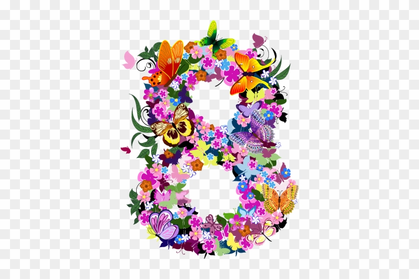 Number Flower - Digital - Frases Para Dia Internacional De La Mujer #480348