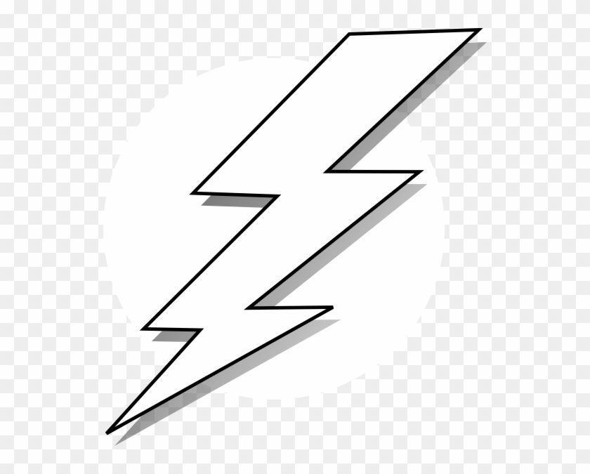 Comic Lightening - Black And White Lightning Bolt #480401