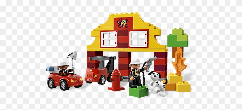 Down At The Lego Duplo Fire Station The Brave Firefighters - Lego Duplo My First Fire Station 6138 #480672