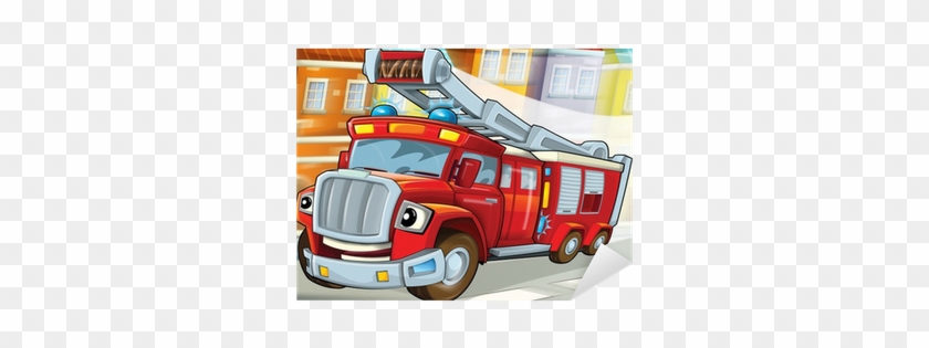 The Fire Truck To The Rescue -illustration For The - Happy Plant Набор Для Выращивания Город Машин #480689