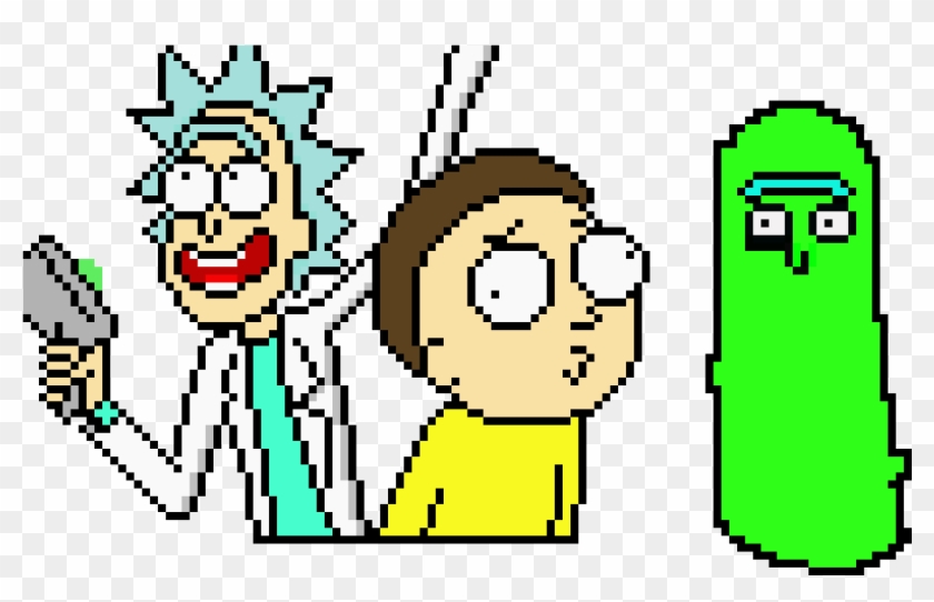 Rick And Morty Pixel Art - Rick And Morty Pixel Art #480733