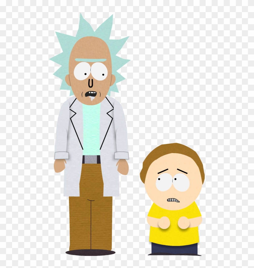 South Park'd Rick And Morty V2 By Lolwutburger - Rick And Morty South Park #480743