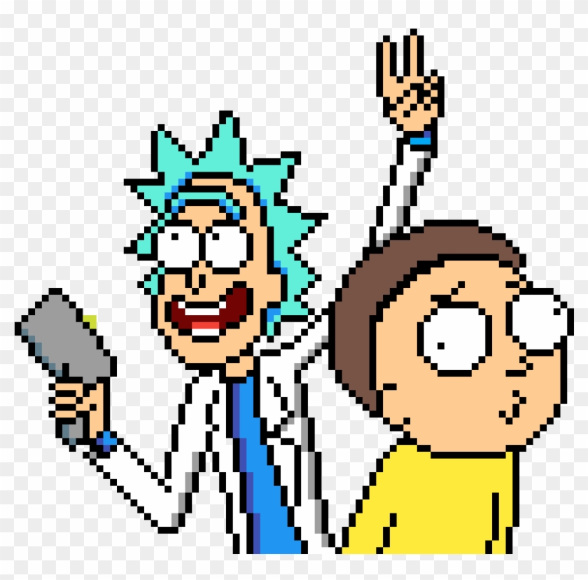 Rick & Morty - Rick And Morty Pixel Art #480791