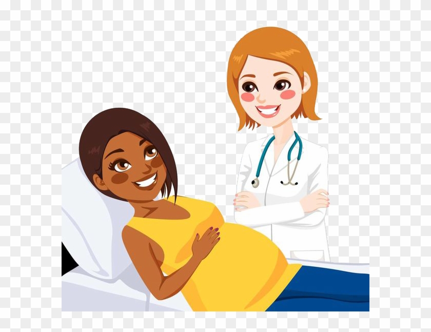 Pregnancy Physician Woman Doctors Visit Clip Art Lying - Pregnancy Physician Woman Doctors Visit Clip Art Lying #480858