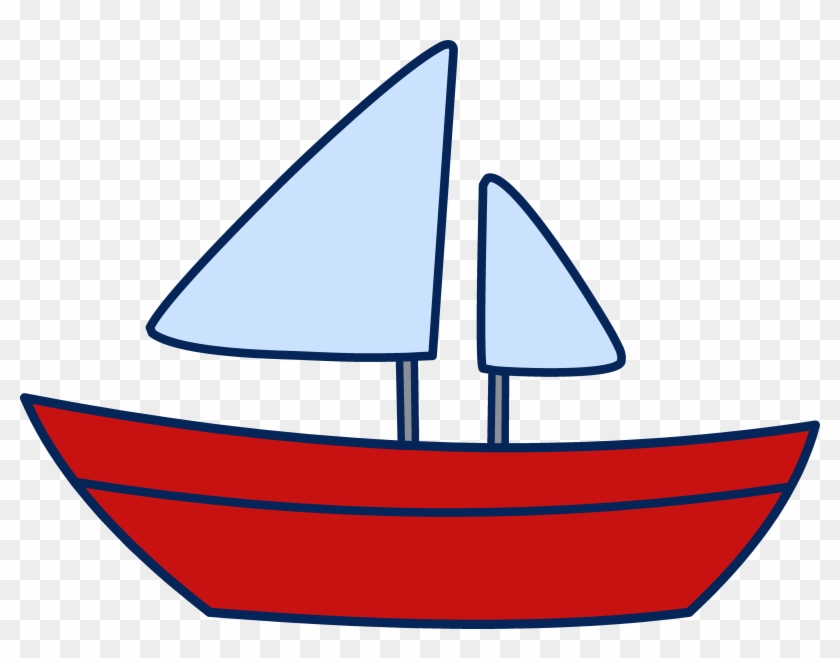 Sailboat Clip Art - Boat Coloring #481126