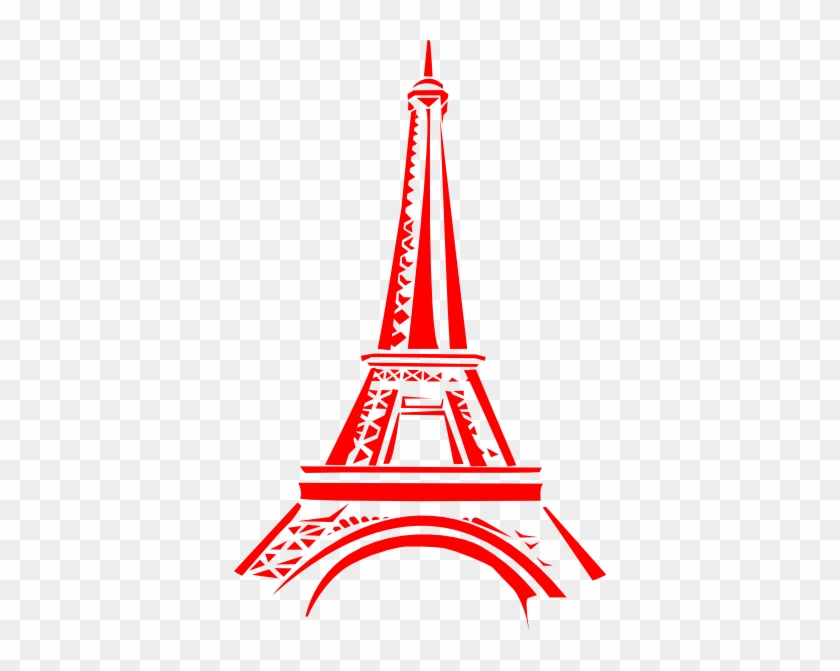 Eiffel Ooh La La Clip Art At Clker - Eiffel Tower Red Clipart #481303