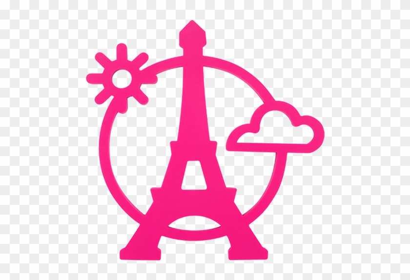 Magnetic Eiffel- Dessous De Plat Pink - Pylones - Eiffel Magnetic Pink Trivet #481422