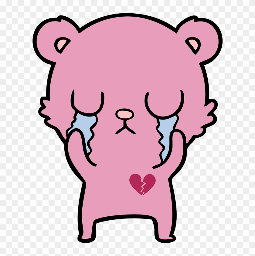 Crying Teddy Bear - Vector Graphics #481450