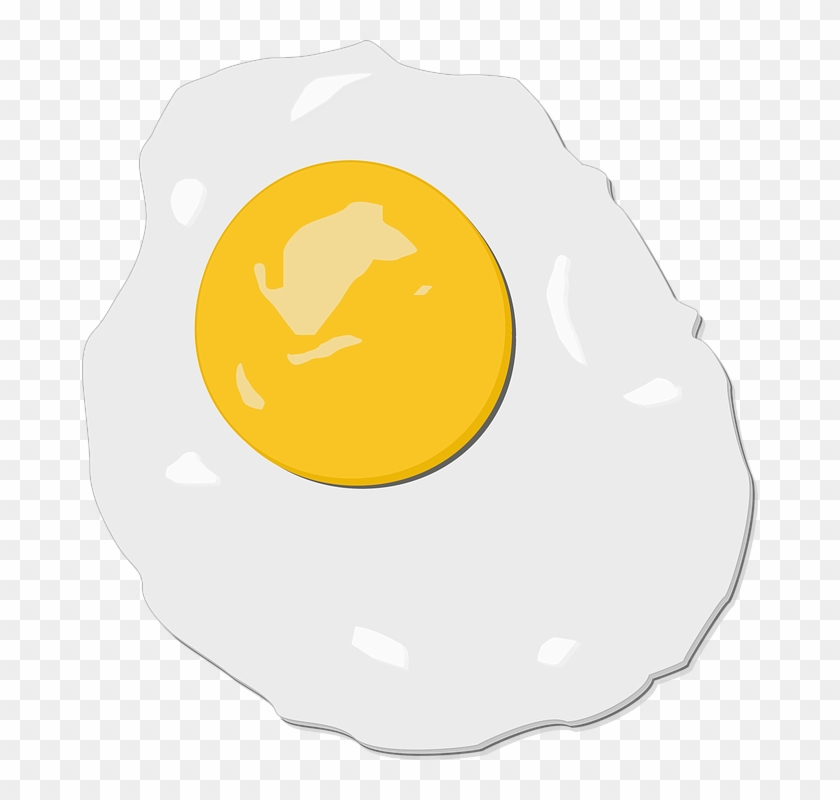 Egg, Fried, Illustration, Cartoon - Cartoon Egg Fried #481517