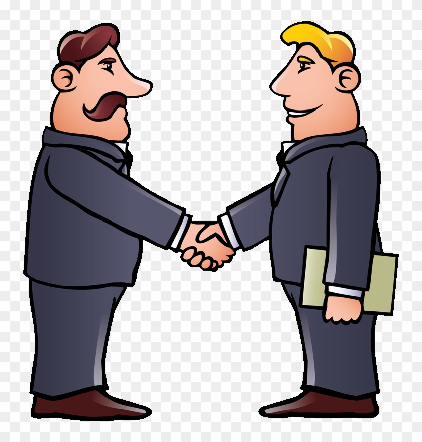 Home - Two Men Shaking Hands Clipart #481554