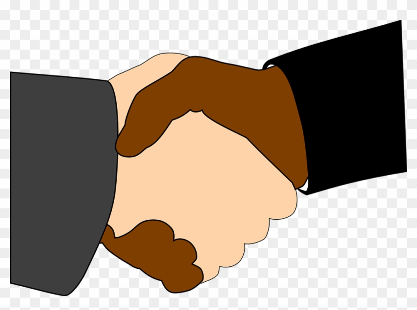 Shaking Hands Clipart 14, Buy Clip Art - Black And White Equal #481567