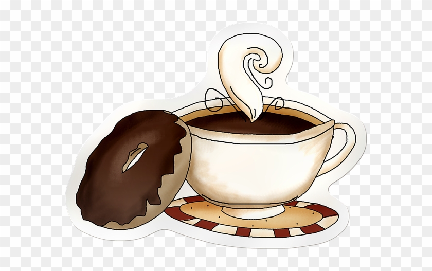 Coffee Cup, Coffee, Head, Cup Of Coffee - Coffee And Donuts Clipart #481619