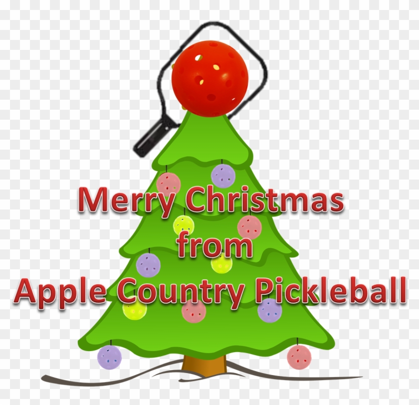 Merry Pickleball Christmas - Plain Christmas Tree #481707