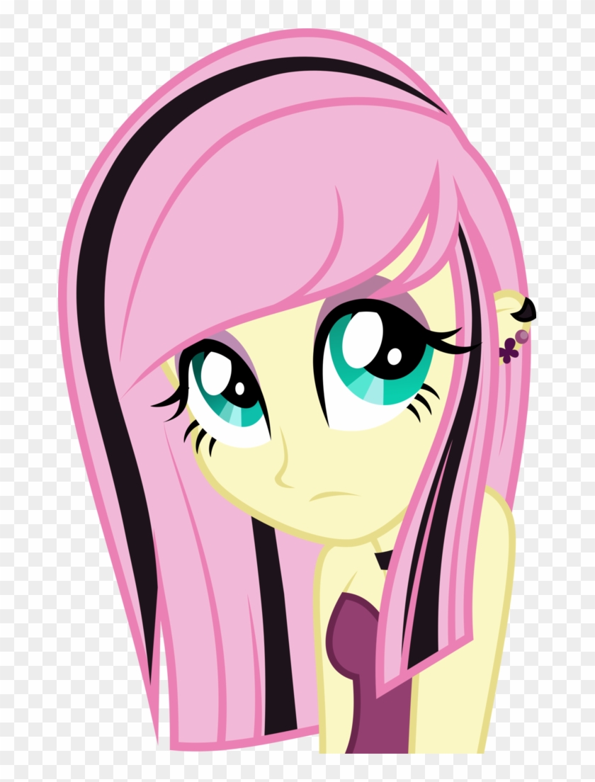 Alternate Hairstyle, Alternate Universe, Artist - Mlp Equestria Girls Fluttershy Crazy #481883