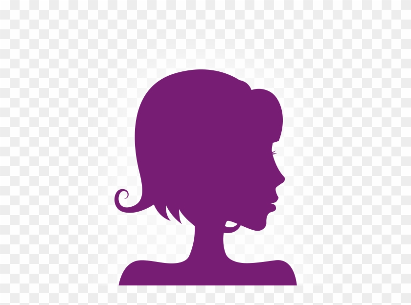 Girl Center Purple2 - Silhouette #481920