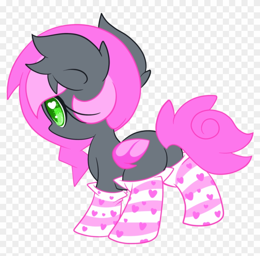 Lorehoshiko, Bat Pony, Blank Flank, Clothes, Filly, - Little Pink Socks #482033