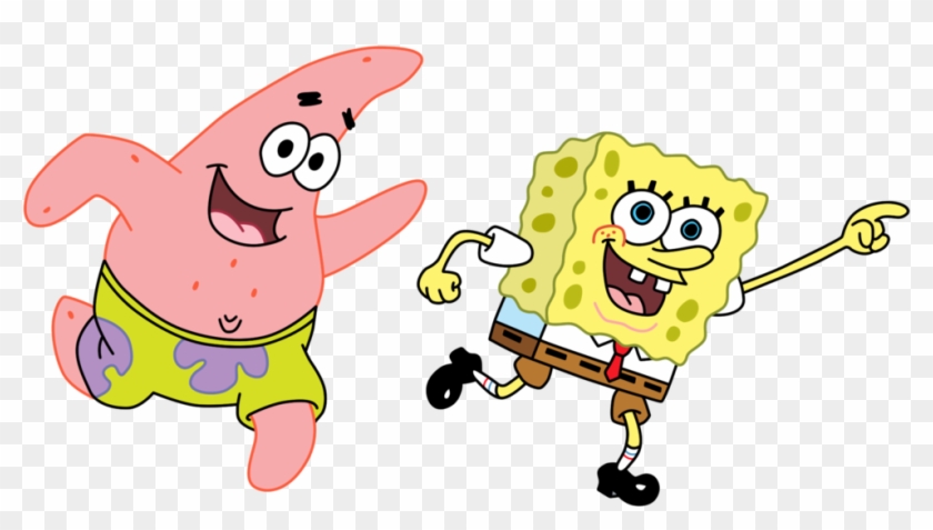 Spongebob And Patrick Coloured By Danilo34ramos - Patricio Estrella Y Bob Esponja #482063
